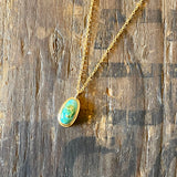 Dainty Turquoise Pendant by Lumenrose