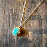 Dainty Turquoise Pendant by Lumenrose