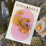 Acrylic and Polymer Earrings by Luna & Saya