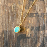 Dainty Turquoise Pendant by Lumenrose