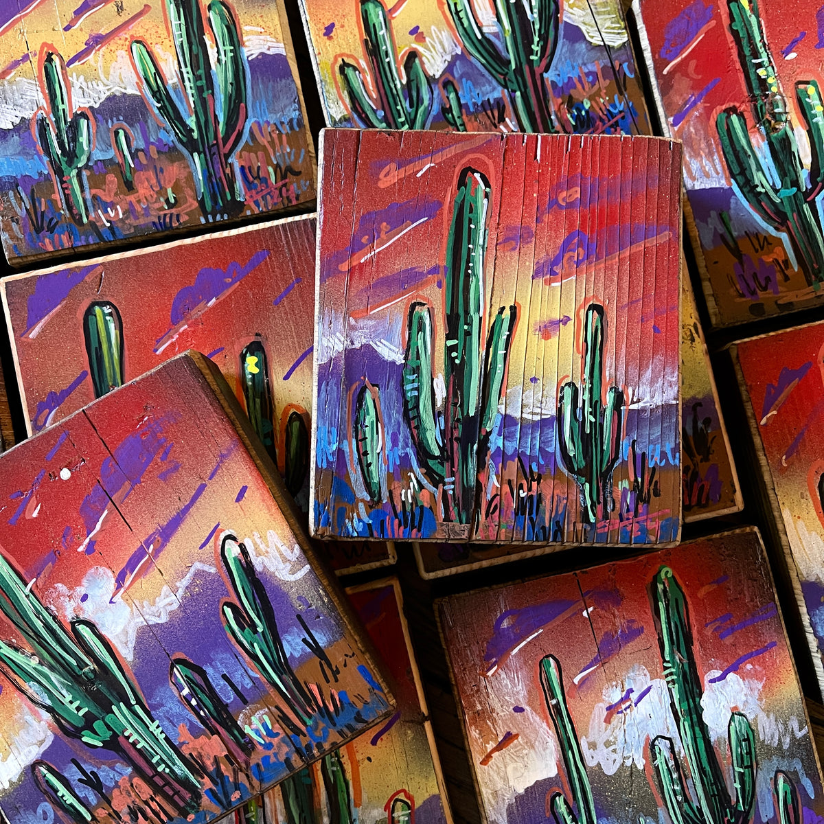 40！キャンバスアート Hand-Painted 6