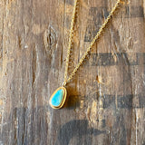 Dainty Turquoise Pendant by Lumenrose