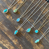 Dainty Turquoise Pendant by Lumenrose