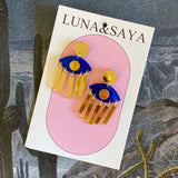 Acrylic and Polymer Earrings by Luna & Saya