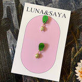 Acrylic Cacti Earrings by Luna & Saya