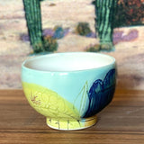 Monsoon Graffiti Tea Bowls by Connected Earth Clay and Art Works*