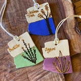 Ceramic AZ Cacti Ornaments by Tough Kitty Designs*