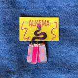 Recycled Plastic Earrings by Alkema Arts