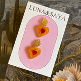 Acrylic and Polymer Earrings by Luna & Saya