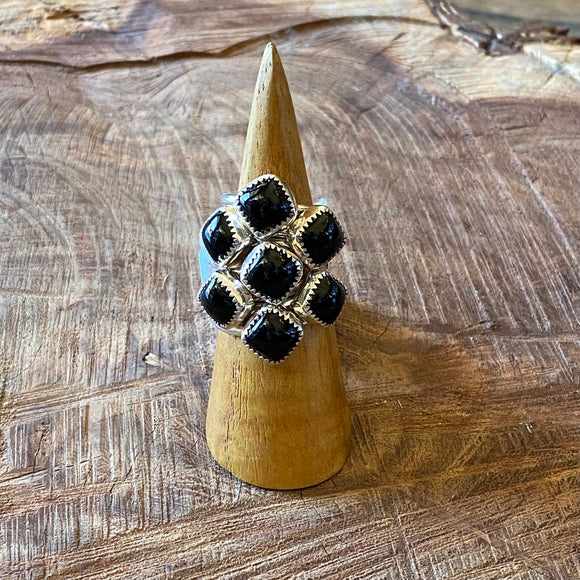 Black Onyx Rings by Forged Silver Dust