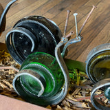 Reclaimed Glass Lawn Ornaments by Bottle Rocket Design