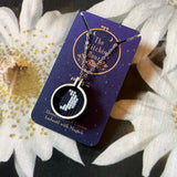 Cross-stitched Pendant Necklaces by The Stitching Hour
