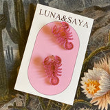 Acrylic and Polymer Earrings by Luna & Saya