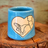 Hand Carved Sipping Cups by Crooked Tree Ceramics