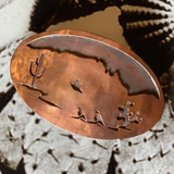 Copper Overlay Belt Buckle by Honeycomb Organics