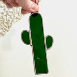 Stained Glass Saguaro Sun-Catchers by Goodness Glass