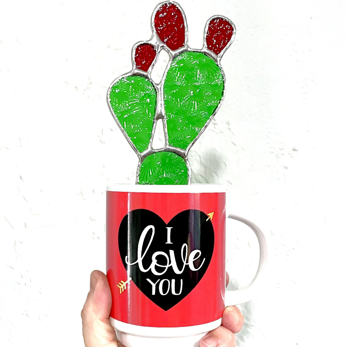 Stained Glass Cactus by Goodness Glass
