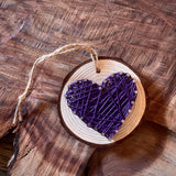 Heart Ornaments by String & Stencil