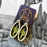 Cross-stitched Earrings by The Stitching Hour