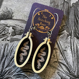 Cross-stitched Earrings by The Stitching Hour