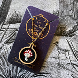 Cross-stitched Pendant Necklaces by The Stitching Hour