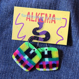 Recycled Plastic Earrings by Alkema Arts