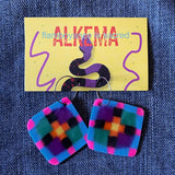 Recycled Plastic Earrings by Alkema Arts