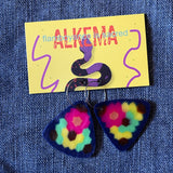 Recycled Plastic Earrings by Alkema Arts