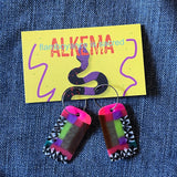 Recycled Plastic Earrings by Alkema Arts