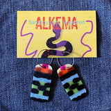 Recycled Plastic Earrings by Alkema Arts
