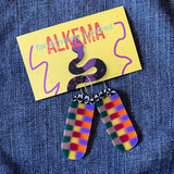 Recycled Plastic Earrings by Alkema Arts