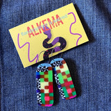 Recycled Plastic Earrings by Alkema Arts