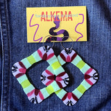 Recycled Plastic Earrings by Alkema Arts