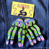 Recycled Plastic Earrings by Alkema Arts