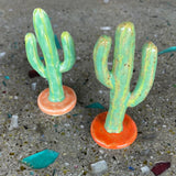 Ceramic Cacti by Mehgan on the Moon