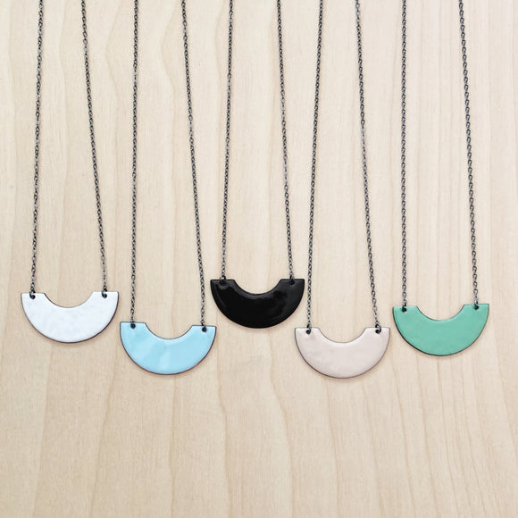 Enameled Arc Necklaces by Little Toro Designs*