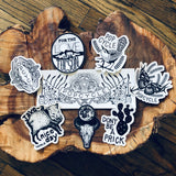 Pop Cycle Stickers by Local Artists