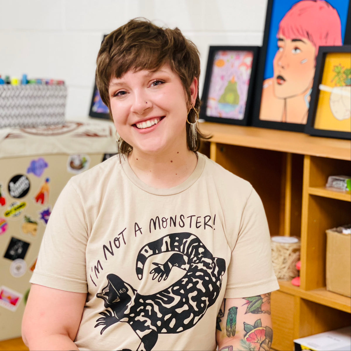 I'm Not a Monster Gila Tee by Sophie McTear – Pop Cycle Tucson