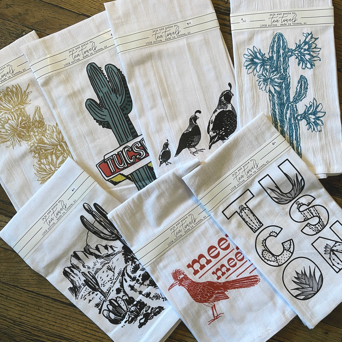 100% Cotton Dish Towels by Juju & Moxie – Pop Cycle Tucson
