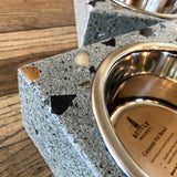 Concrete Pet Bowl with Removable Insert by Bottle Rocket Design