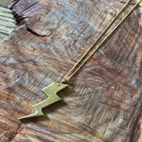 Cast Thunderbolt Necklace by Heliotrope*