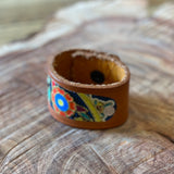 Leather & Tin Cuffs by Monster Booty Threads