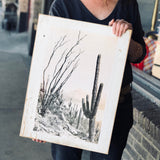 B&W Cactus Cabinet Doors by DDco Design