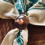 Copper Overlay Bandana Clip by Honeycomb Organics
