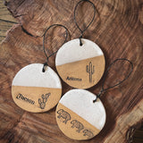 Rustic Handmade Ceramic Ornaments by Crooked Tree Ceramics