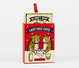 Last Call Cats Playing Cards