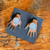 Gemstone Copper Earrings by Bohemian Behavior