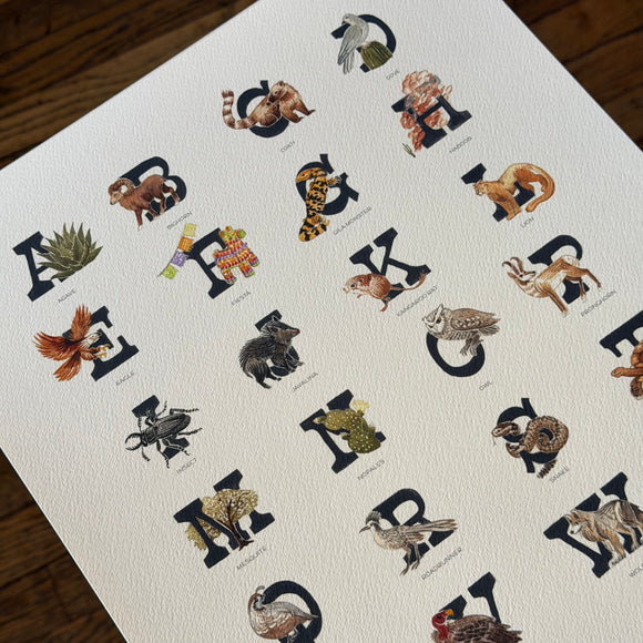 Sonoran Alphabet Print by Westerner Studio
