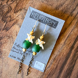 Bone Accent Earrings by Heliotrope
