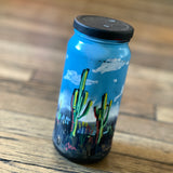 Hand-Painted Jar Landscapes by Isaac Lange